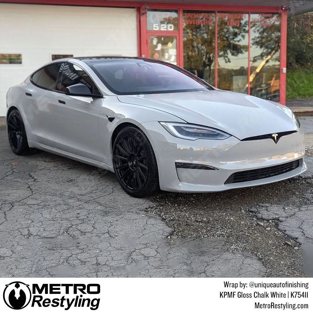 KPMF K75400 Gloss Chalk White Vinyl Wrap | K75411