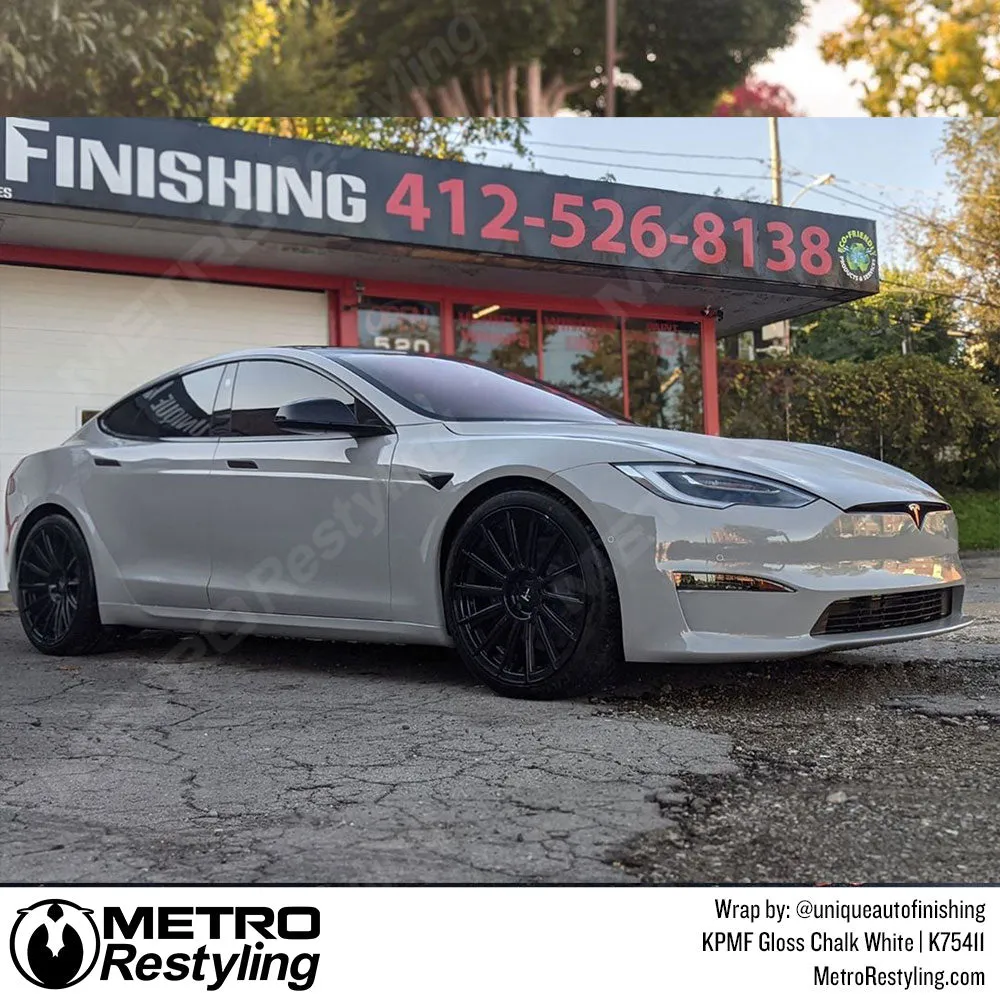 KPMF K75400 Gloss Chalk White Vinyl Wrap | K75411