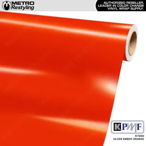 KPMF K75400 Gloss Ember Orange Vinyl Wrap | K75404