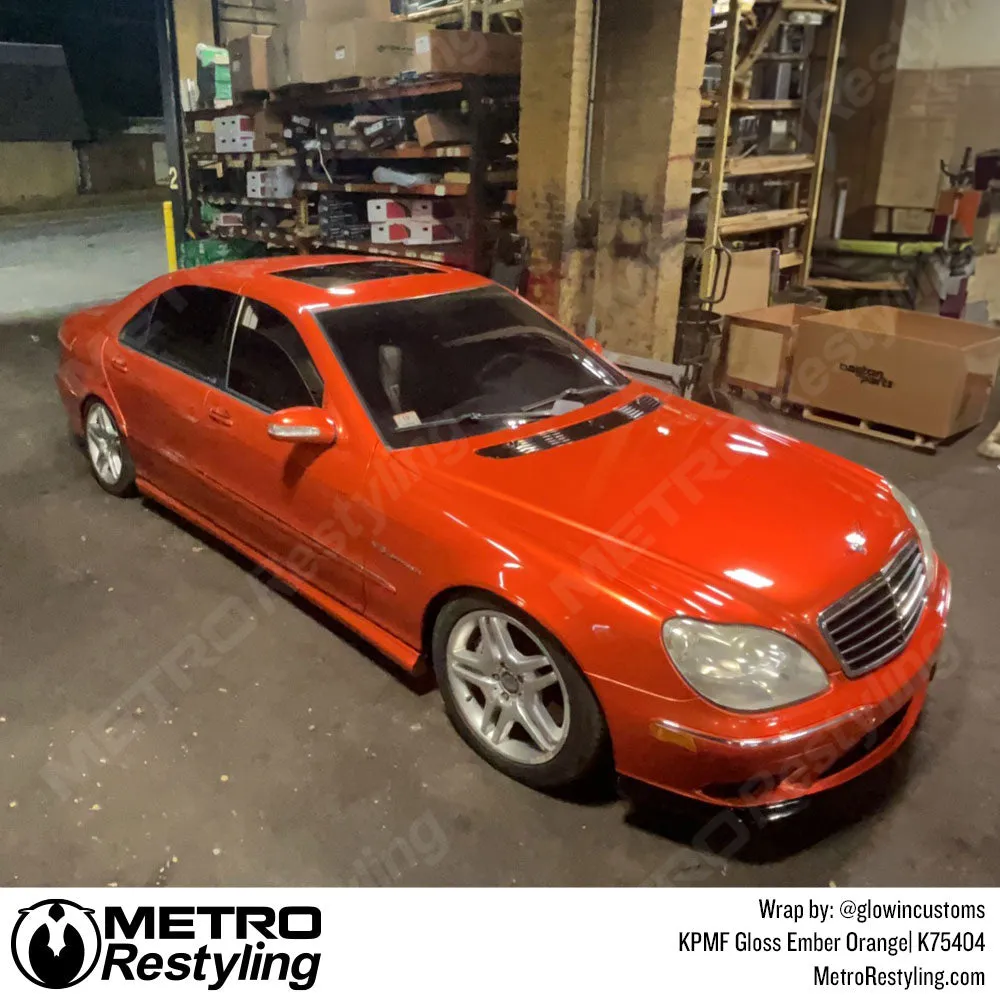 KPMF K75400 Gloss Ember Orange Vinyl Wrap | K75404