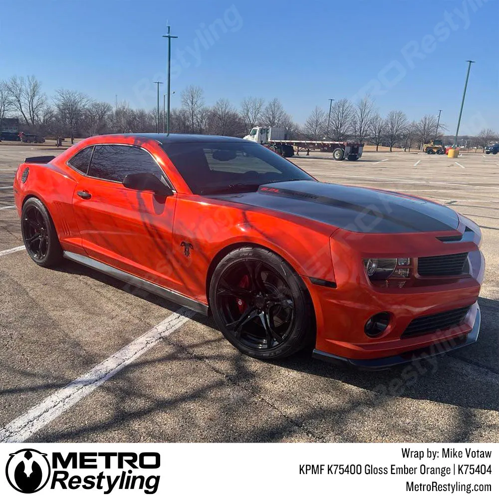 KPMF K75400 Gloss Ember Orange Vinyl Wrap | K75404