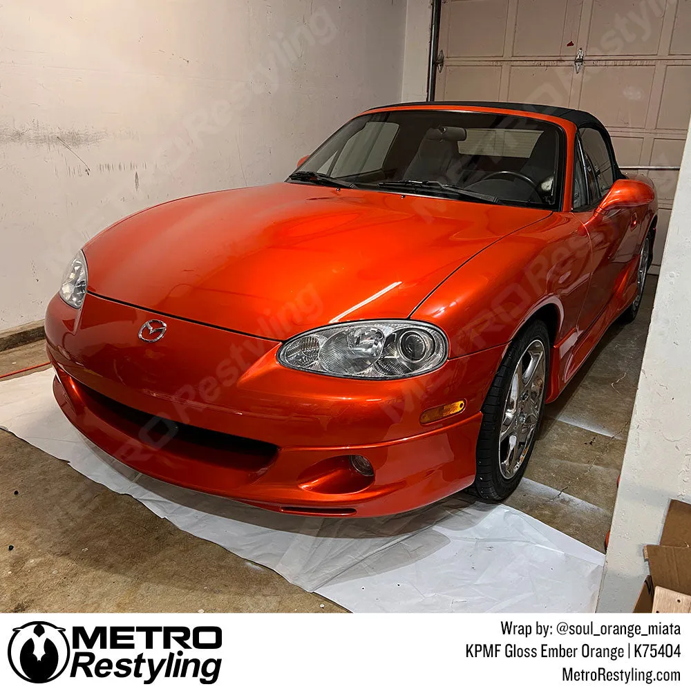 KPMF K75400 Gloss Ember Orange Vinyl Wrap | K75404