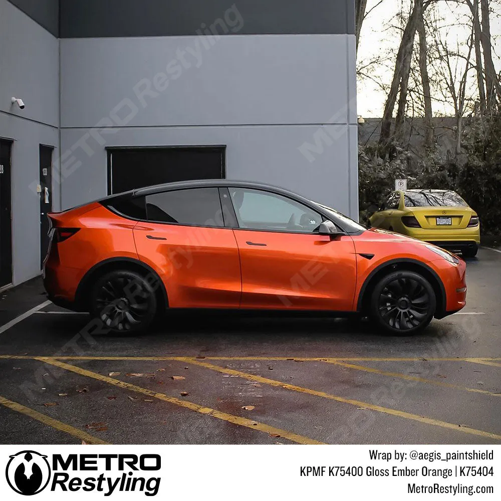 KPMF K75400 Gloss Ember Orange Vinyl Wrap | K75404