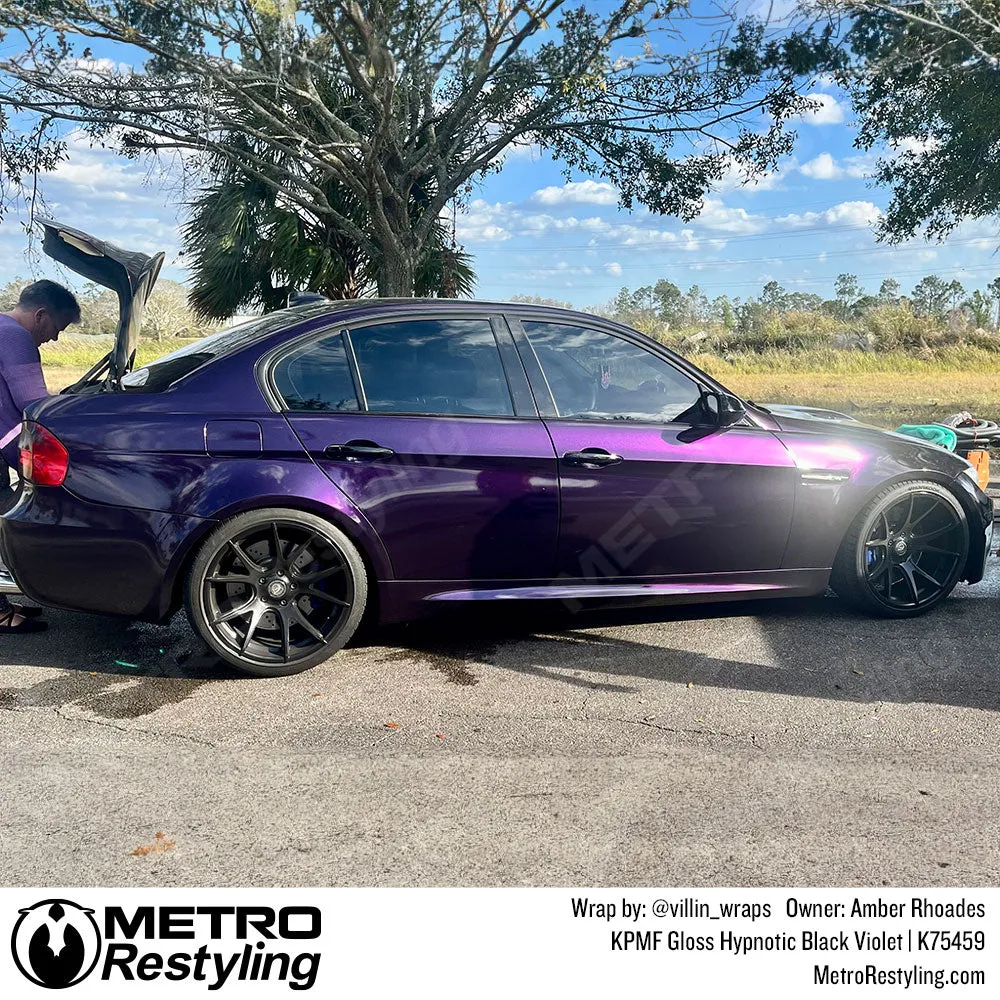 KPMF K75400 Gloss Hypnotic Black Violet Vinyl Wrap | K75459