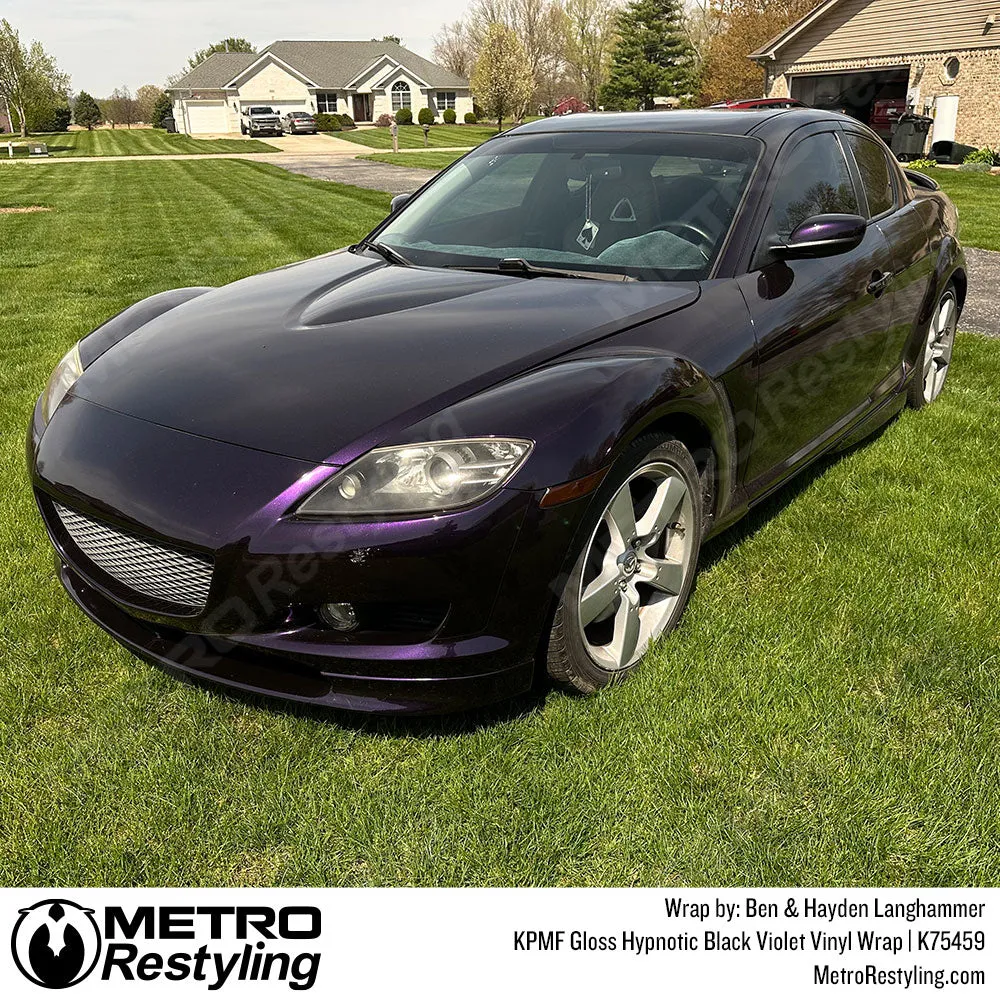 KPMF K75400 Gloss Hypnotic Black Violet Vinyl Wrap | K75459