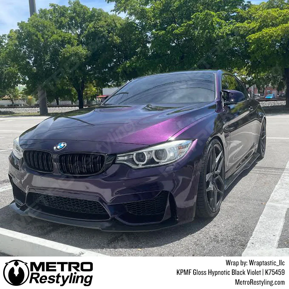 KPMF K75400 Gloss Hypnotic Black Violet Vinyl Wrap | K75459