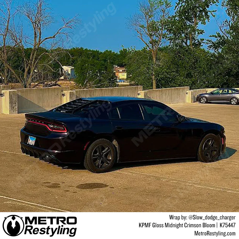 KPMF K75400 Gloss Midnight Crimson Bloom Vinyl Wrap | K75447