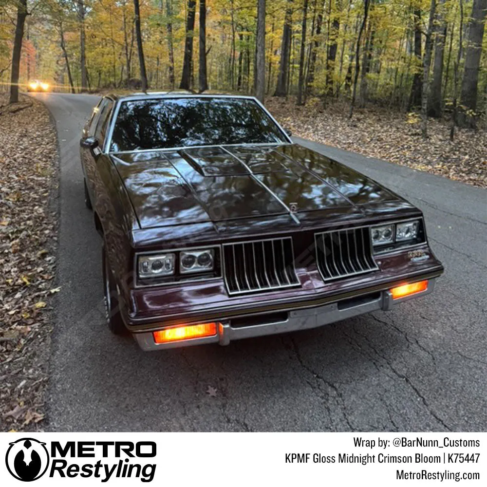 KPMF K75400 Gloss Midnight Crimson Bloom Vinyl Wrap | K75447