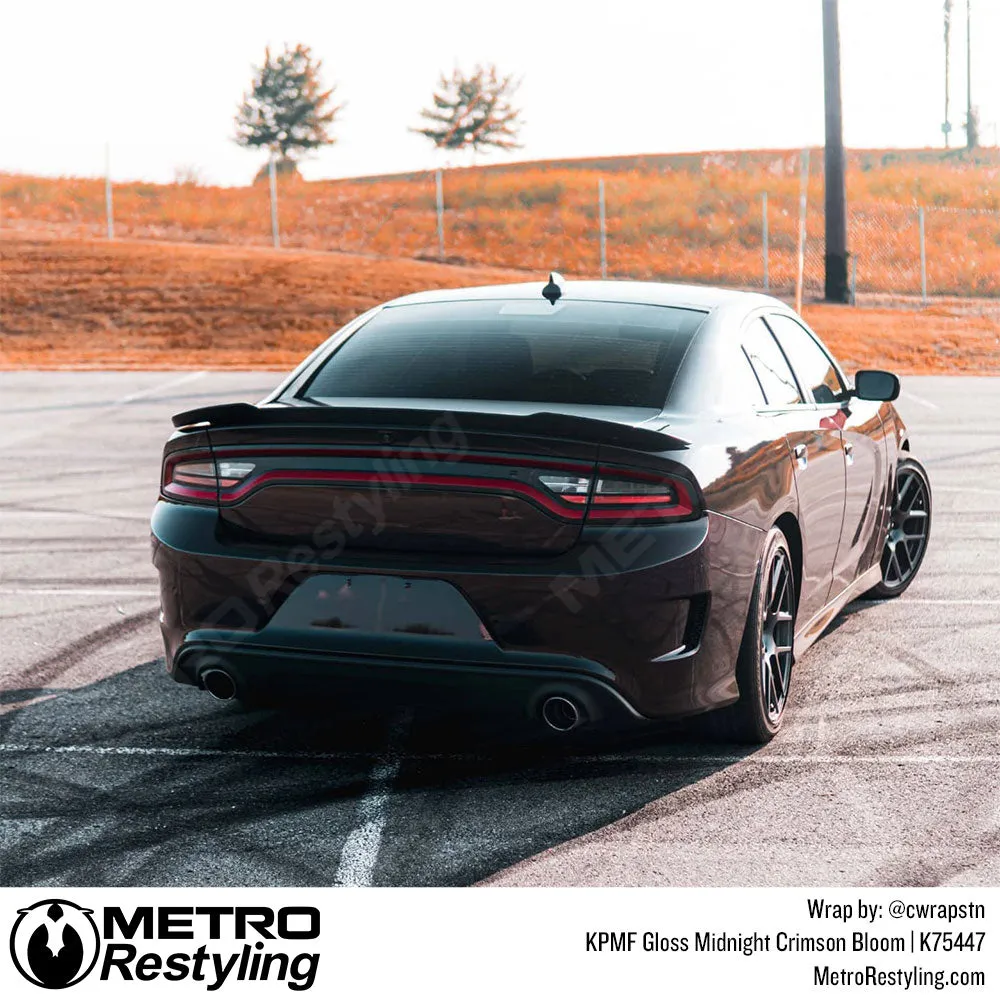 KPMF K75400 Gloss Midnight Crimson Bloom Vinyl Wrap | K75447