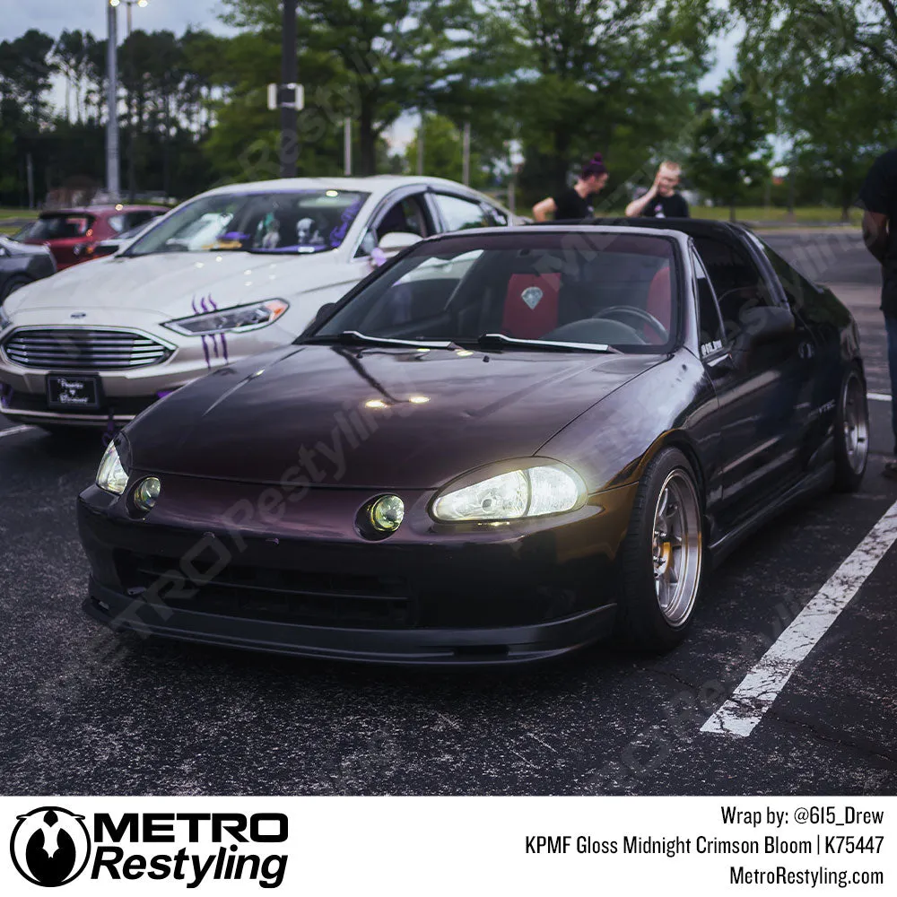KPMF K75400 Gloss Midnight Crimson Bloom Vinyl Wrap | K75447