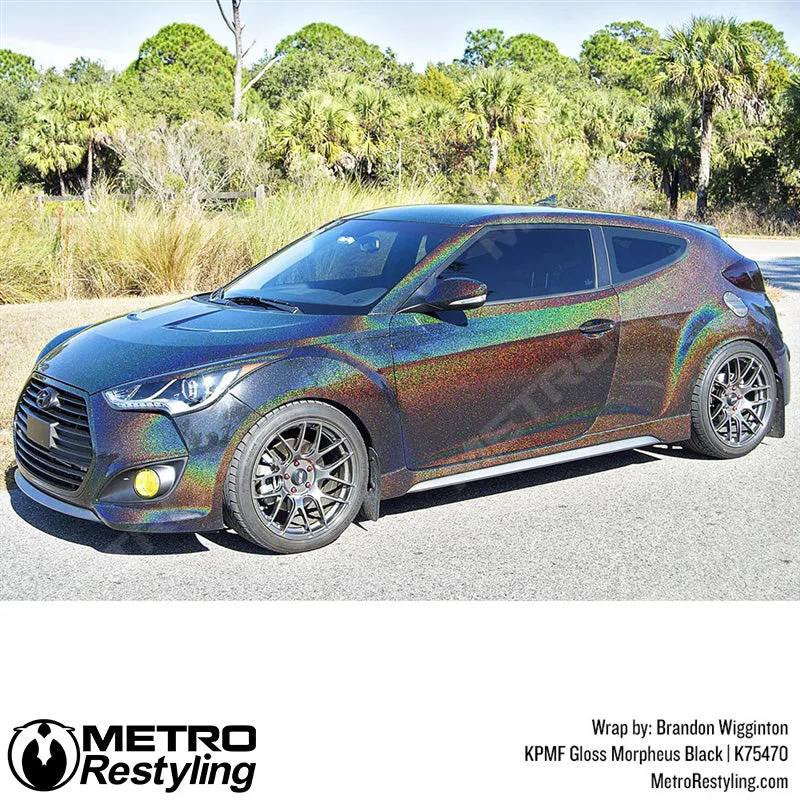 KPMF K75400 Gloss Morpheus Black Starlight Iridescent Vinyl Wrap | K75470