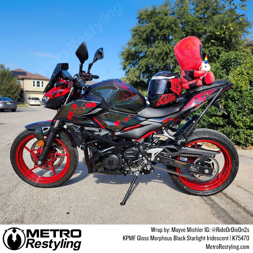 KPMF K75400 Gloss Morpheus Black Starlight Iridescent Vinyl Wrap | K75470