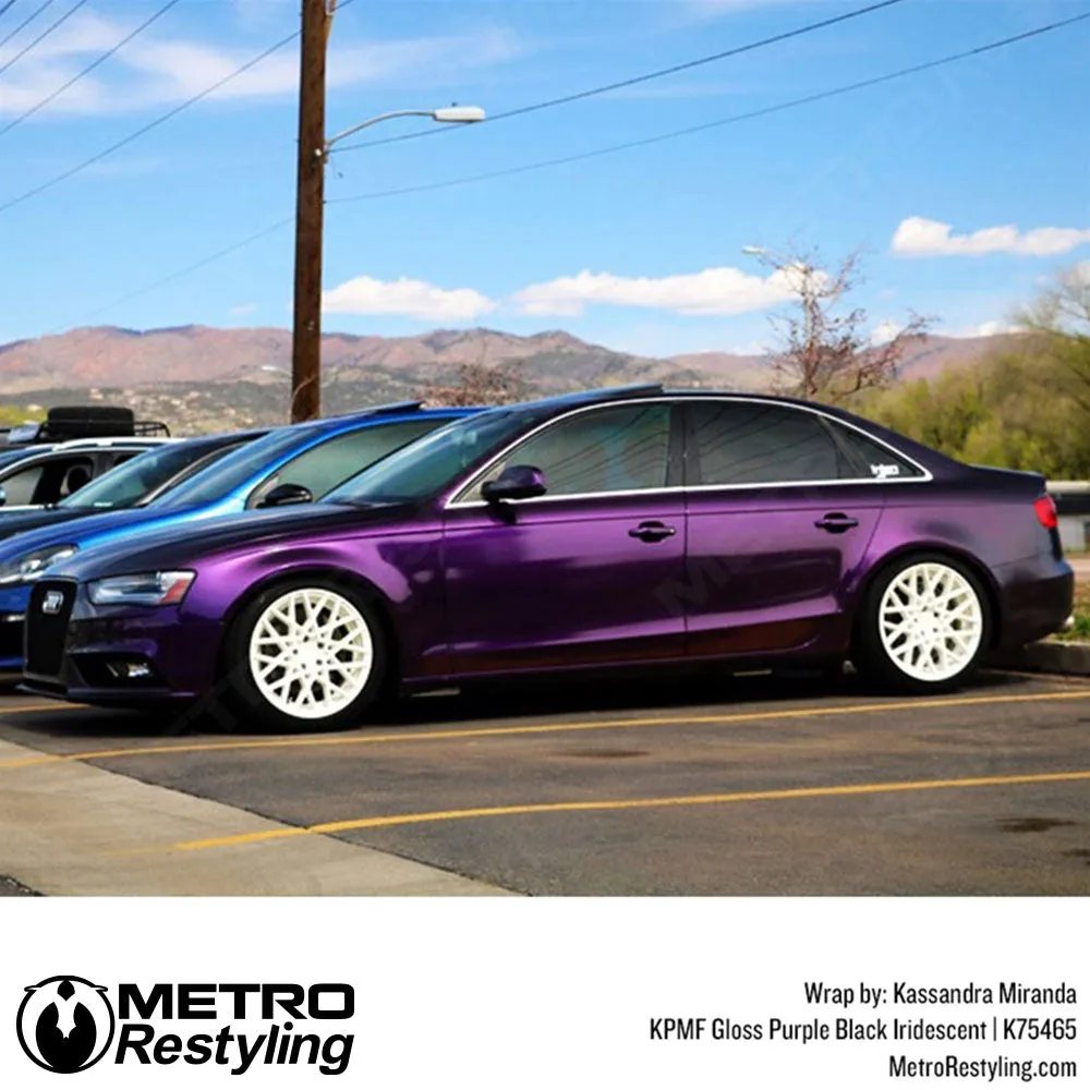 KPMF K75400 Gloss Purple Black Iridescent Vinyl Wrap | K75465