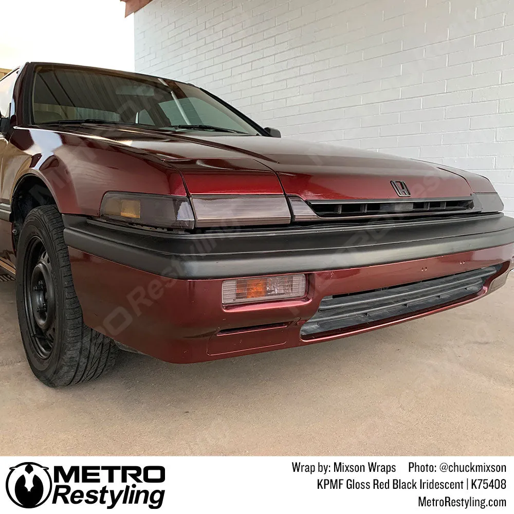 KPMF K75400 Gloss Red Black Iridescent Vinyl Wrap | K75408