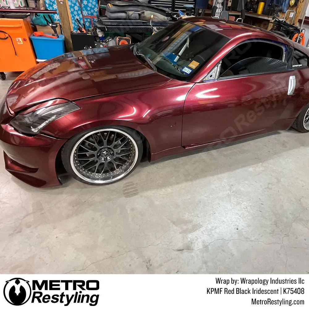 KPMF K75400 Gloss Red Black Iridescent Vinyl Wrap | K75408