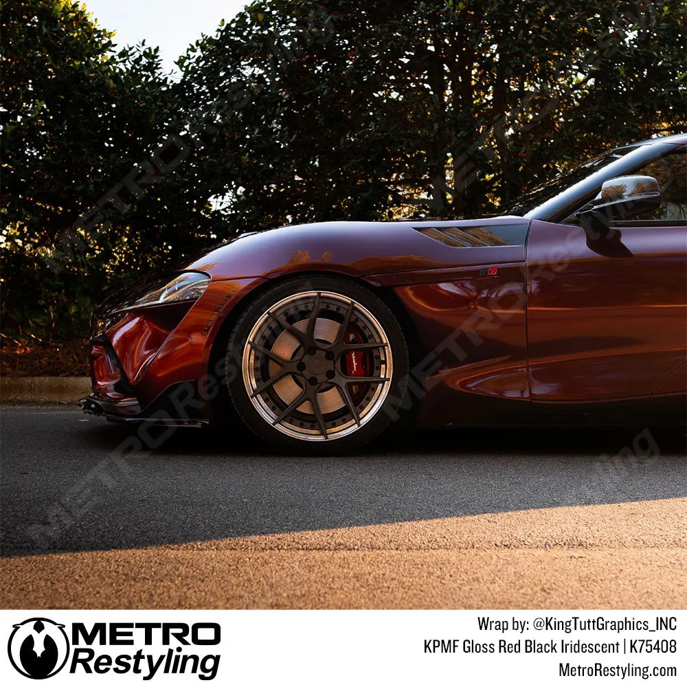 KPMF K75400 Gloss Red Black Iridescent Vinyl Wrap | K75408