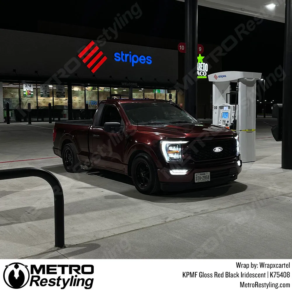 KPMF K75400 Gloss Red Black Iridescent Vinyl Wrap | K75408