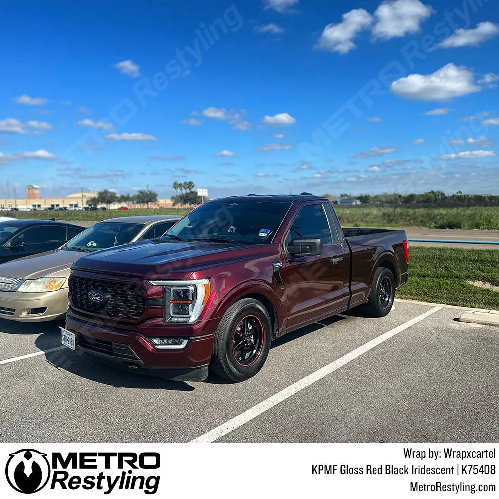 KPMF K75400 Gloss Red Black Iridescent Vinyl Wrap | K75408