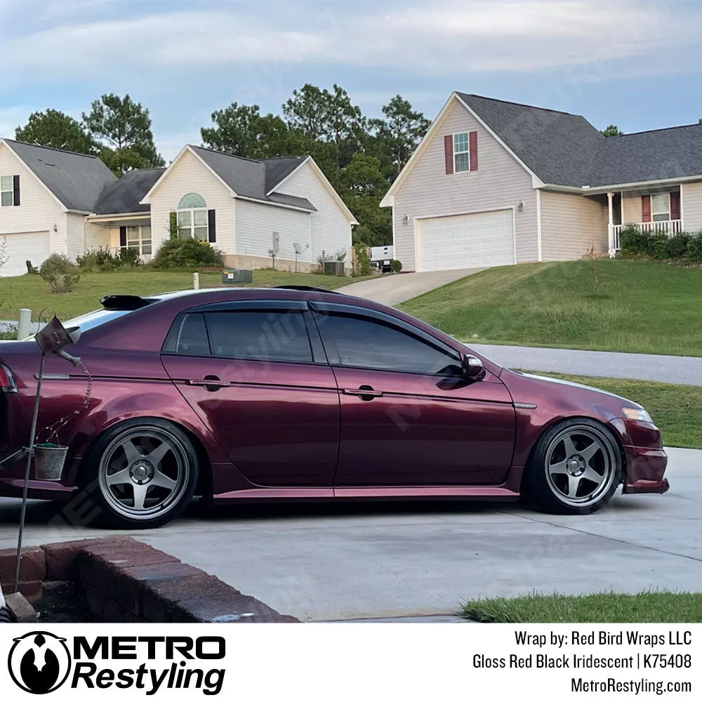 KPMF K75400 Gloss Red Black Iridescent Vinyl Wrap | K75408