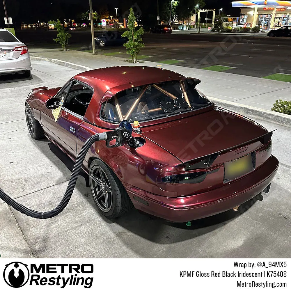 KPMF K75400 Gloss Red Black Iridescent Vinyl Wrap | K75408