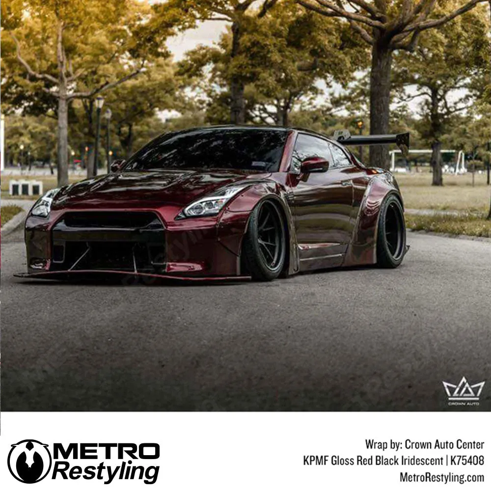 KPMF K75400 Gloss Red Black Iridescent Vinyl Wrap | K75408