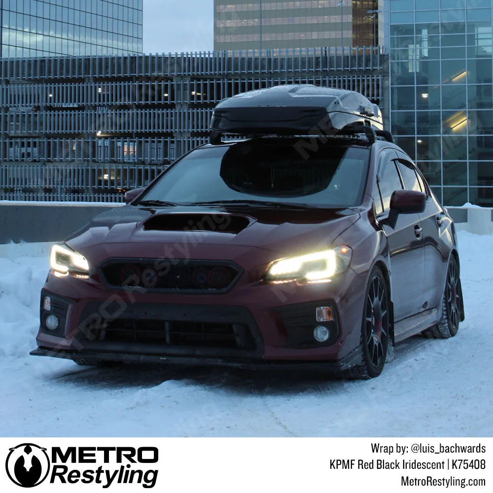 KPMF K75400 Gloss Red Black Iridescent Vinyl Wrap | K75408