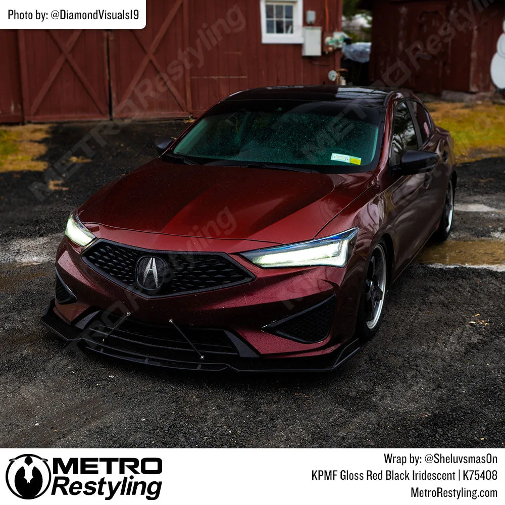 KPMF K75400 Gloss Red Black Iridescent Vinyl Wrap | K75408