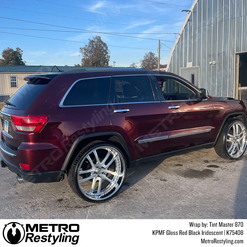 KPMF K75400 Gloss Red Black Iridescent Vinyl Wrap | K75408