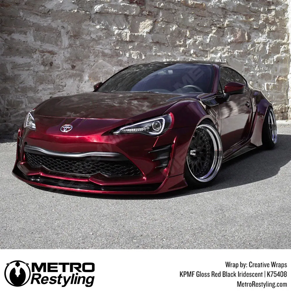 KPMF K75400 Gloss Red Black Iridescent Vinyl Wrap | K75408