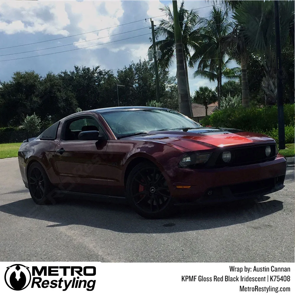 KPMF K75400 Gloss Red Black Iridescent Vinyl Wrap | K75408