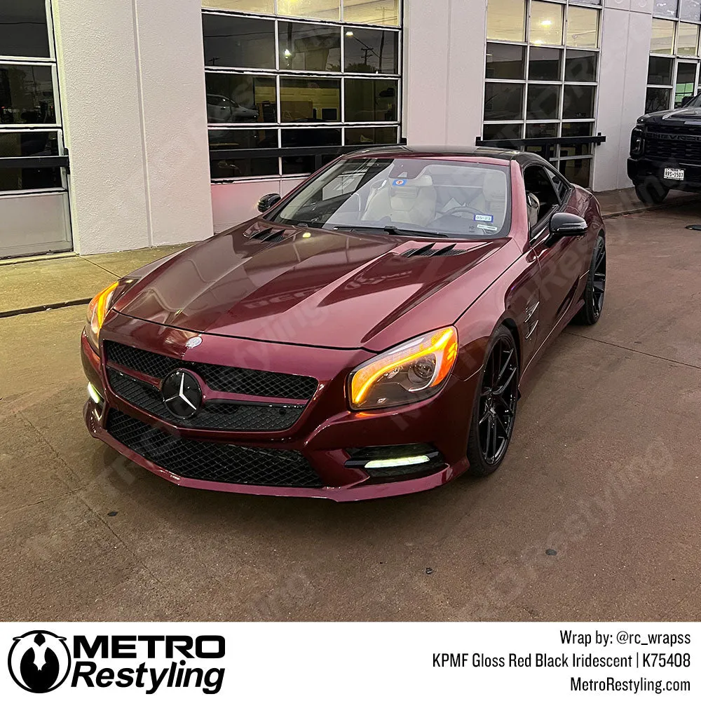 KPMF K75400 Gloss Red Black Iridescent Vinyl Wrap | K75408