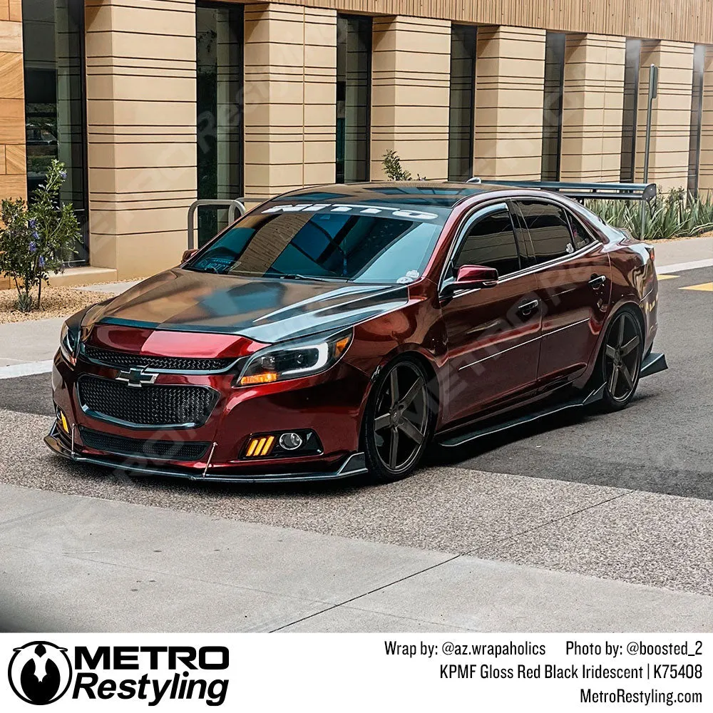 KPMF K75400 Gloss Red Black Iridescent Vinyl Wrap | K75408