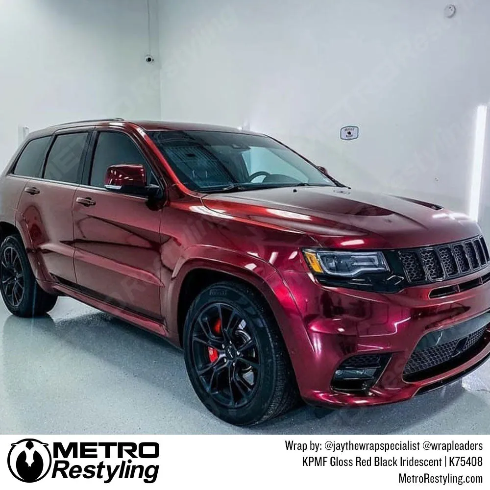 KPMF K75400 Gloss Red Black Iridescent Vinyl Wrap | K75408