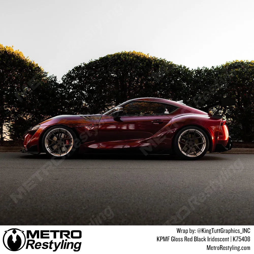 KPMF K75400 Gloss Red Black Iridescent Vinyl Wrap | K75408