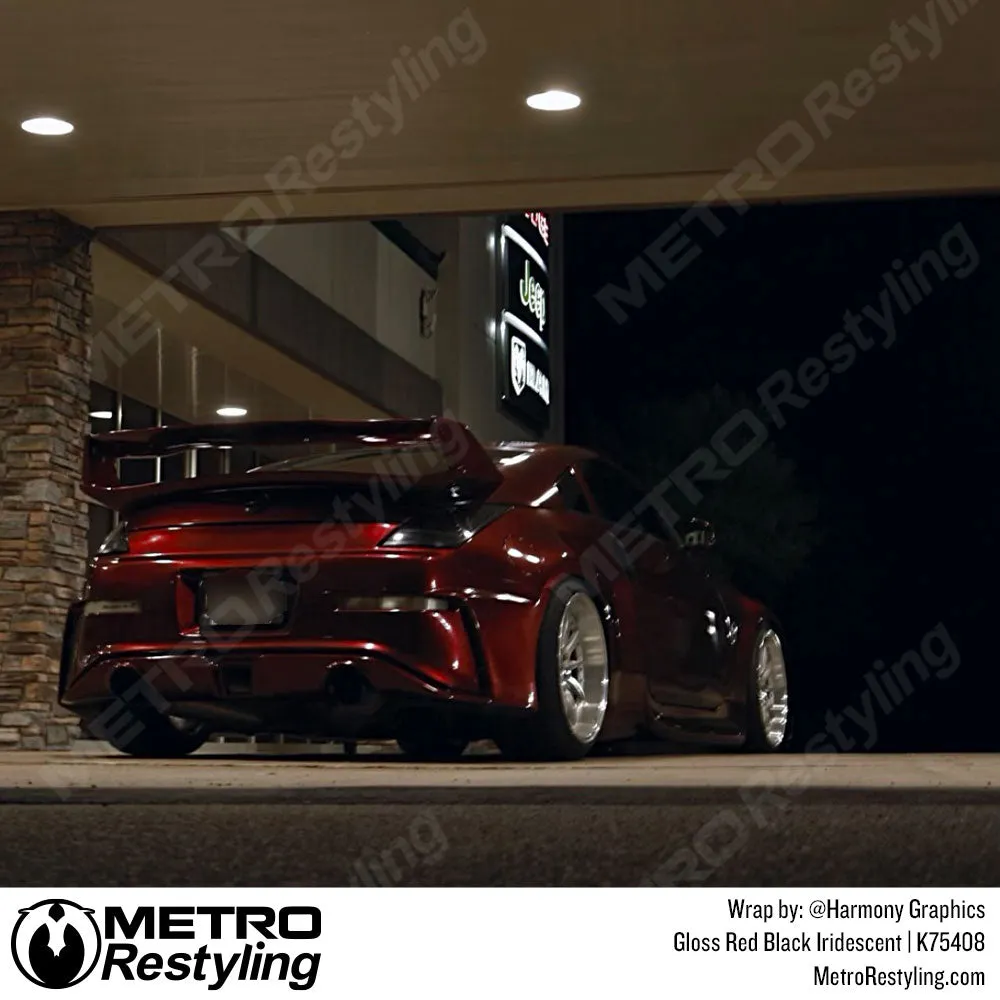 KPMF K75400 Gloss Red Black Iridescent Vinyl Wrap | K75408