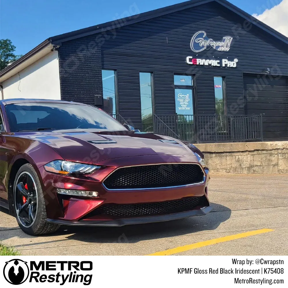 KPMF K75400 Gloss Red Black Iridescent Vinyl Wrap | K75408