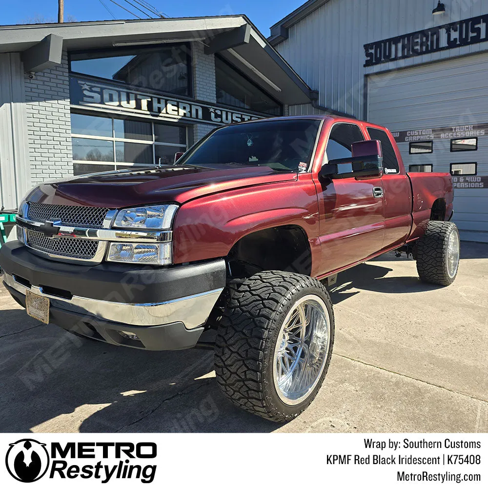 KPMF K75400 Gloss Red Black Iridescent Vinyl Wrap | K75408