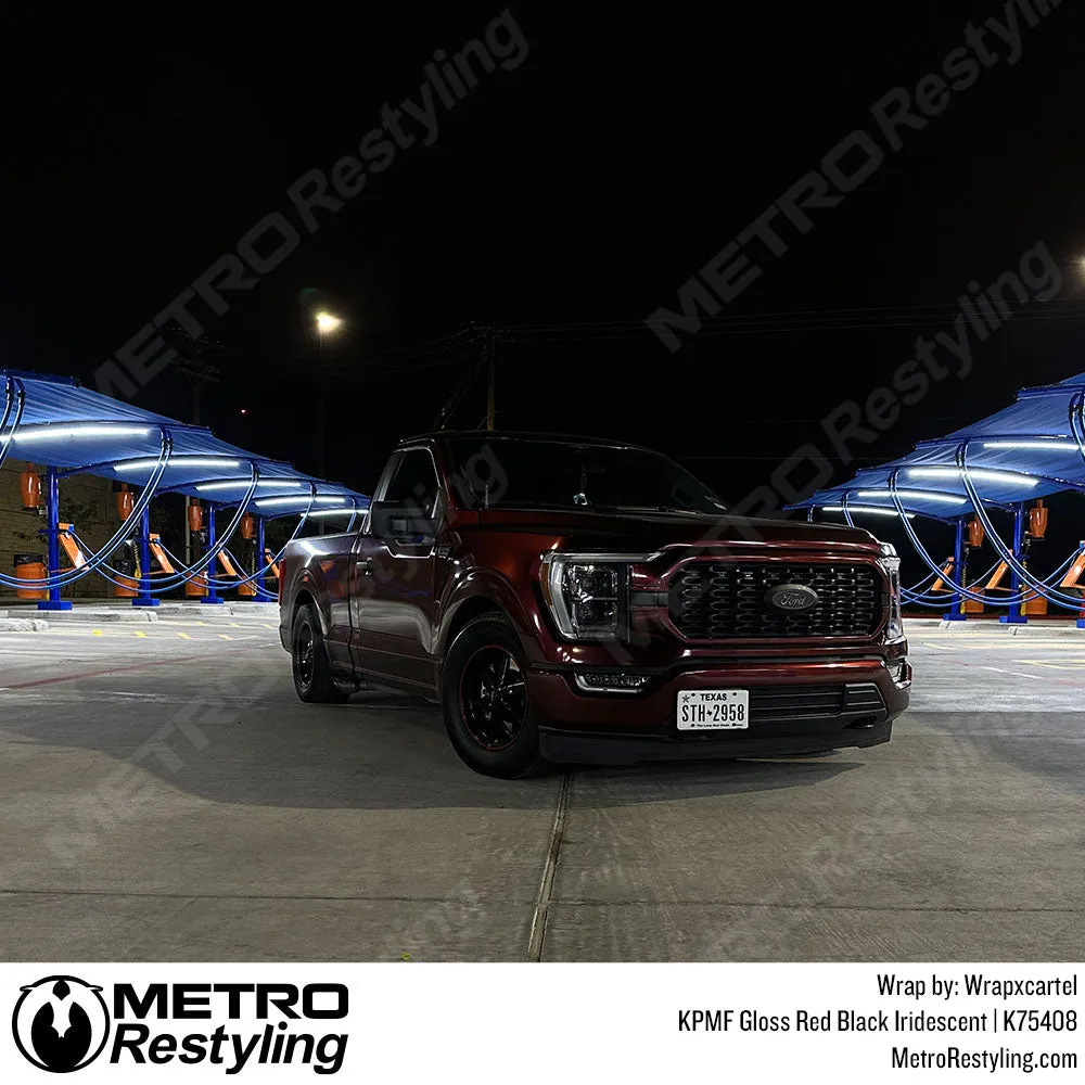KPMF K75400 Gloss Red Black Iridescent Vinyl Wrap | K75408