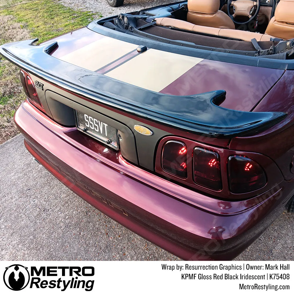 KPMF K75400 Gloss Red Black Iridescent Vinyl Wrap | K75408