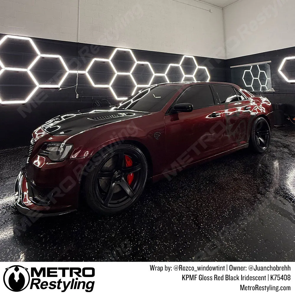 KPMF K75400 Gloss Red Black Iridescent Vinyl Wrap | K75408