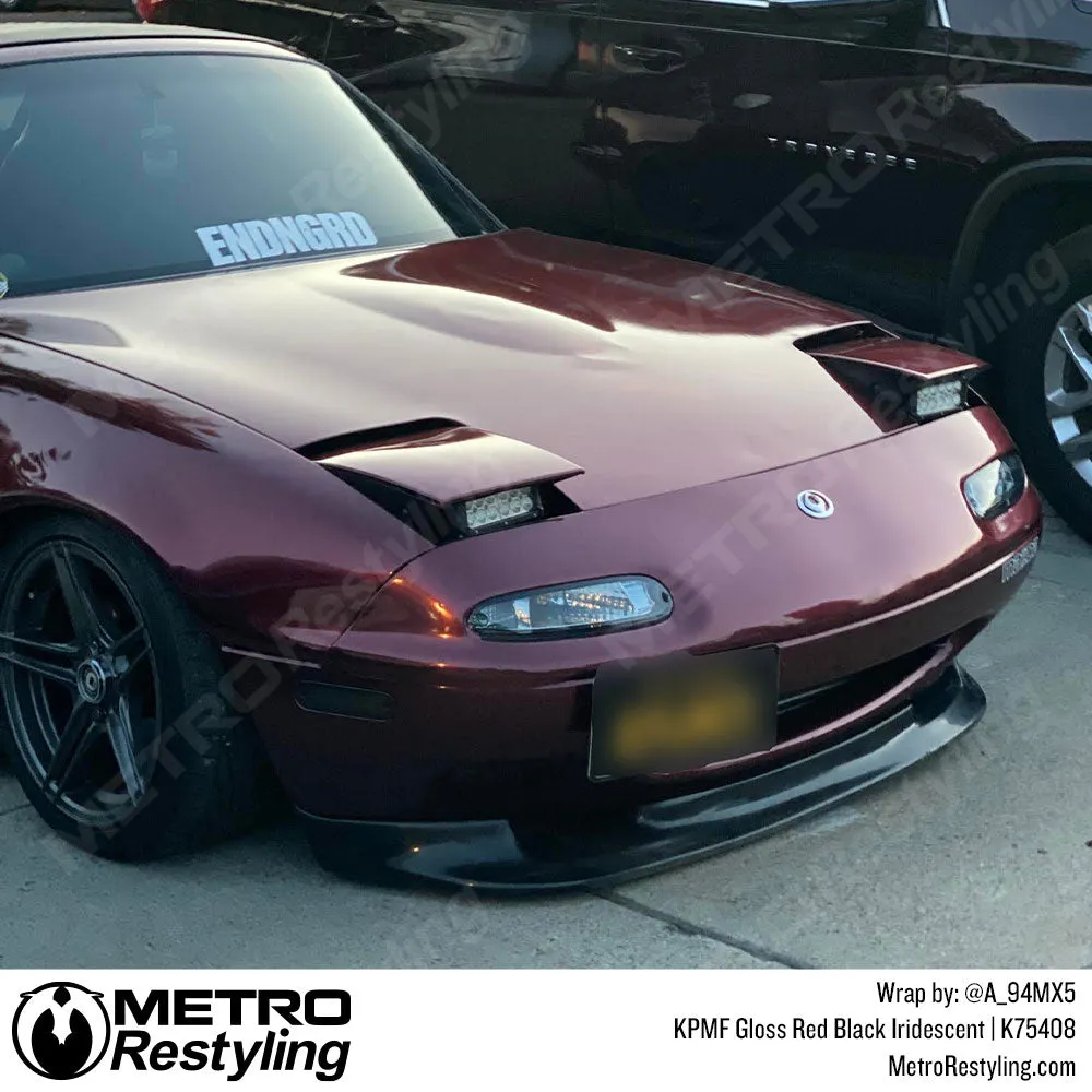 KPMF K75400 Gloss Red Black Iridescent Vinyl Wrap | K75408