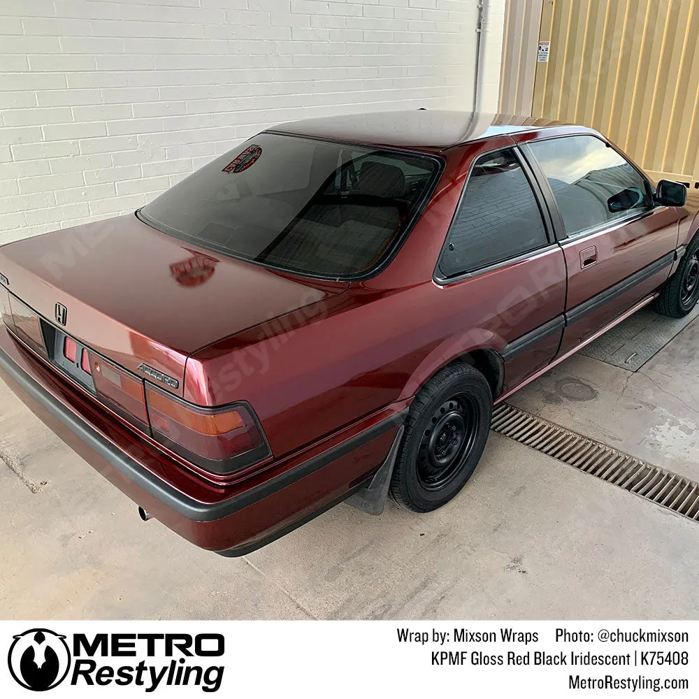 KPMF K75400 Gloss Red Black Iridescent Vinyl Wrap | K75408