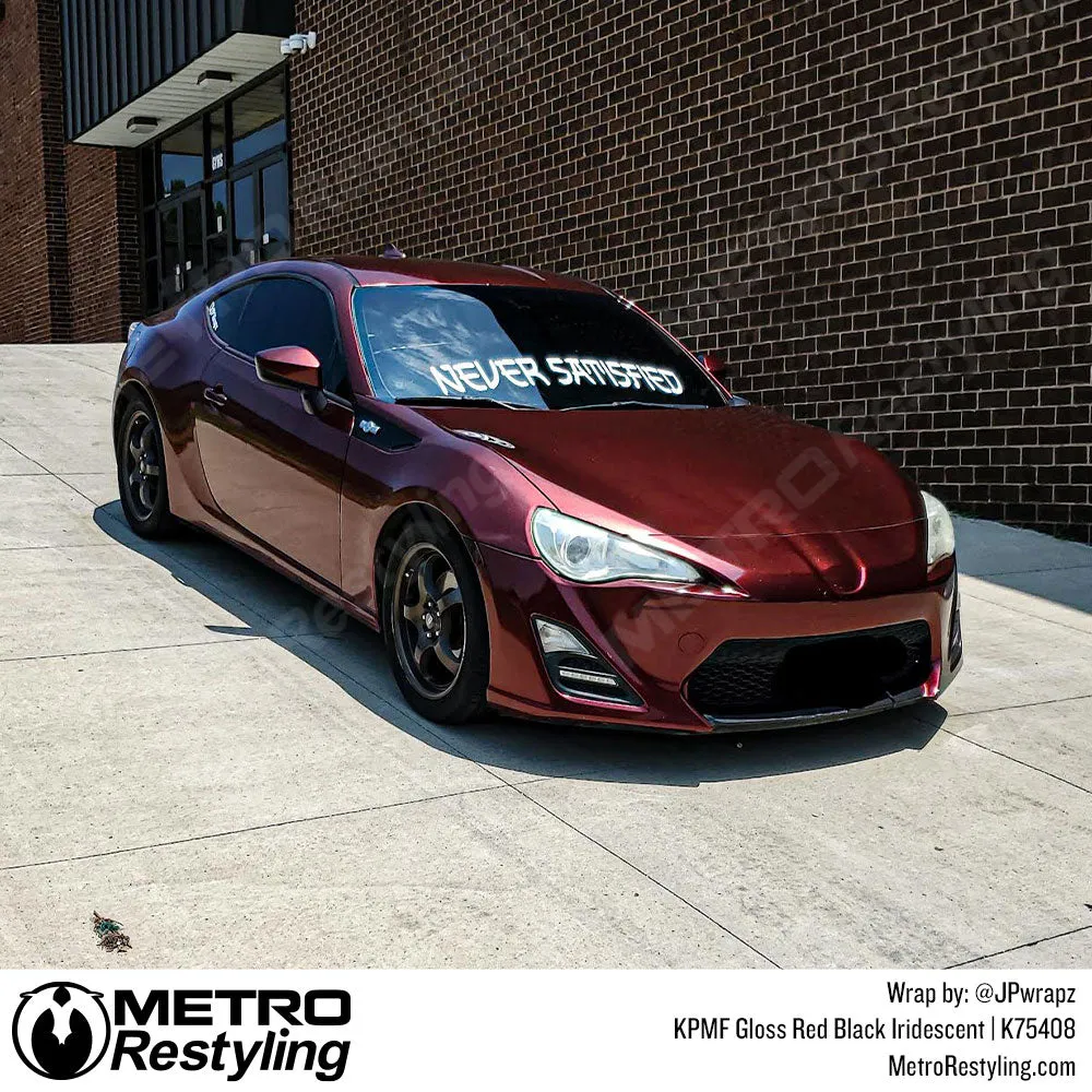 KPMF K75400 Gloss Red Black Iridescent Vinyl Wrap | K75408