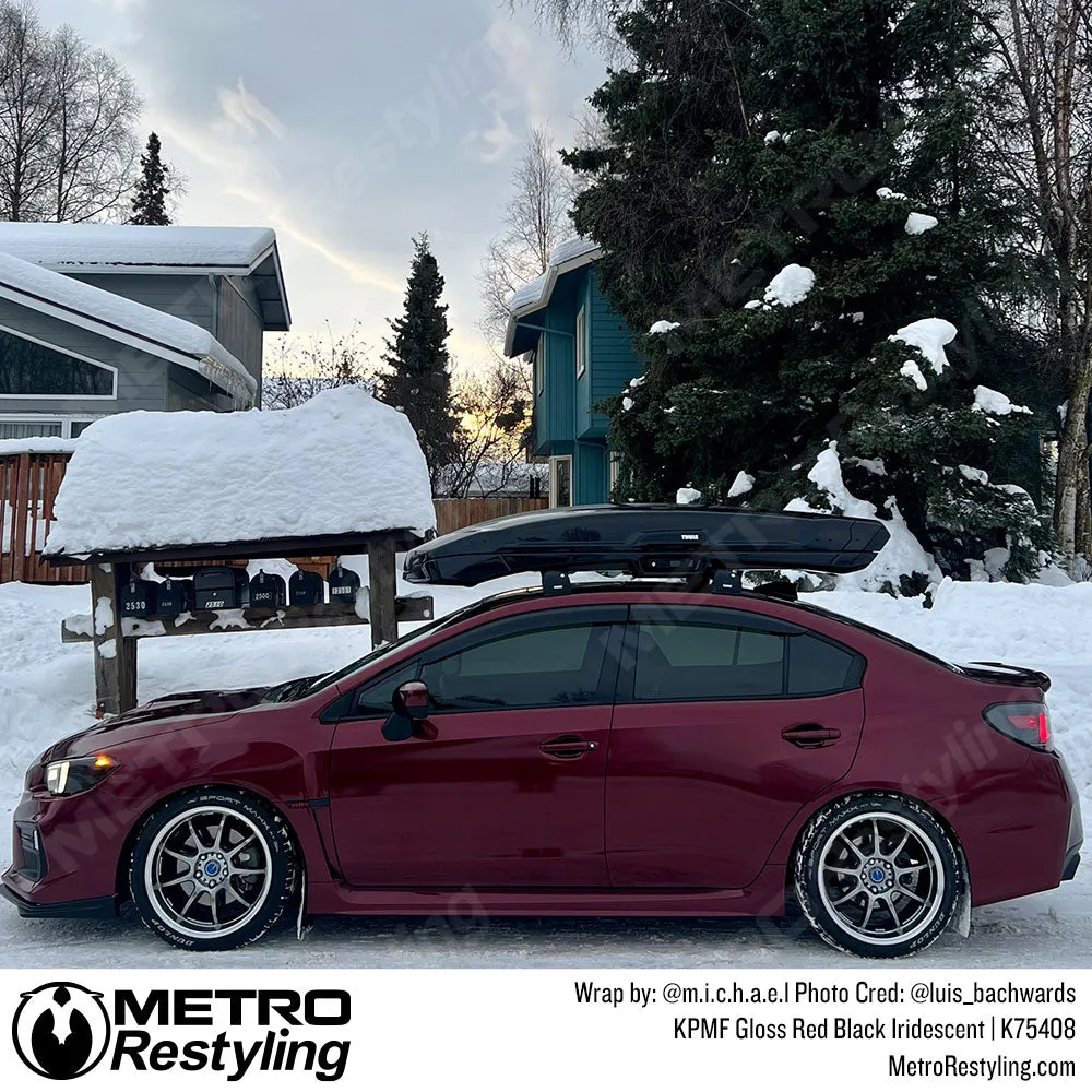 KPMF K75400 Gloss Red Black Iridescent Vinyl Wrap | K75408