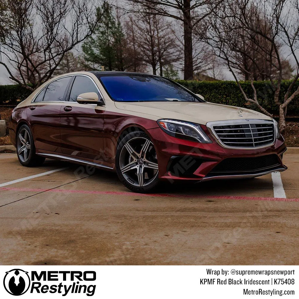KPMF K75400 Gloss Red Black Iridescent Vinyl Wrap | K75408