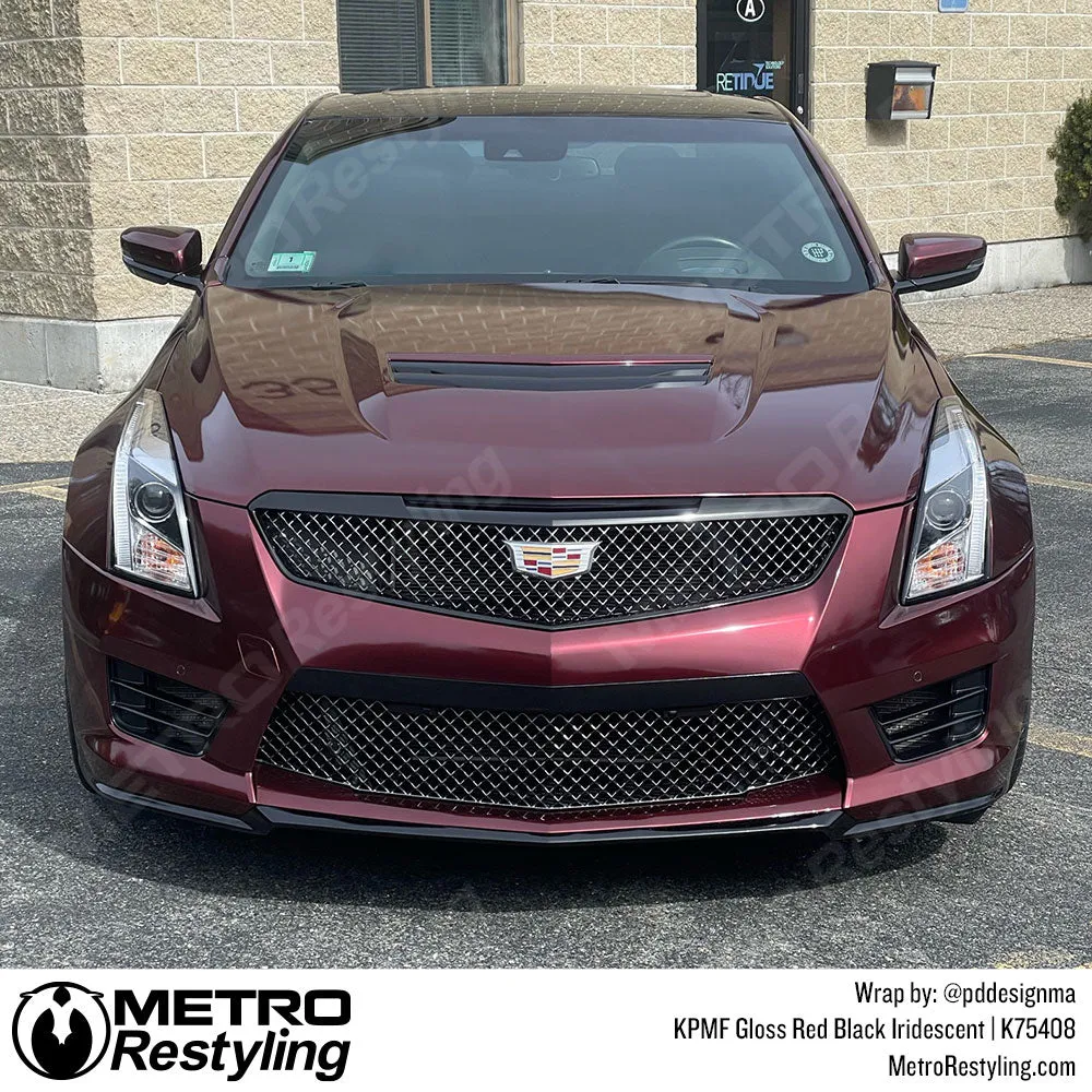 KPMF K75400 Gloss Red Black Iridescent Vinyl Wrap | K75408