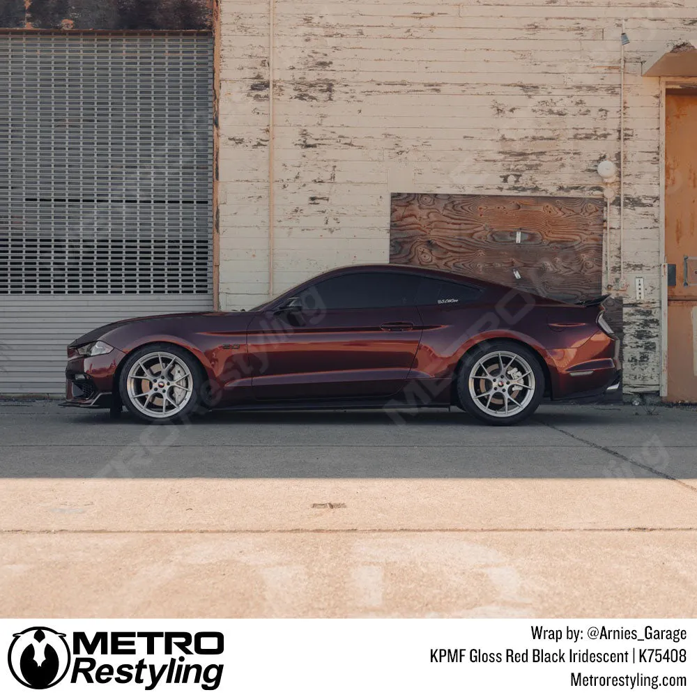 KPMF K75400 Gloss Red Black Iridescent Vinyl Wrap | K75408