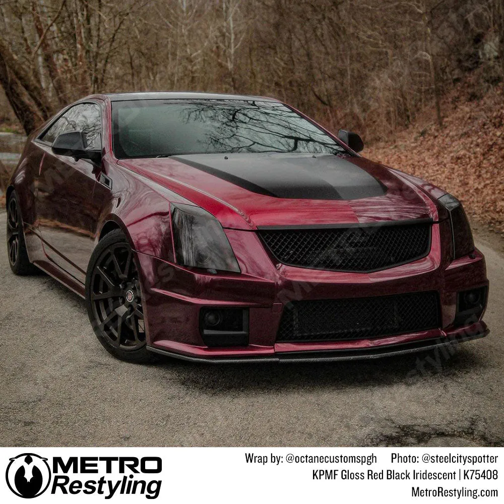 KPMF K75400 Gloss Red Black Iridescent Vinyl Wrap | K75408