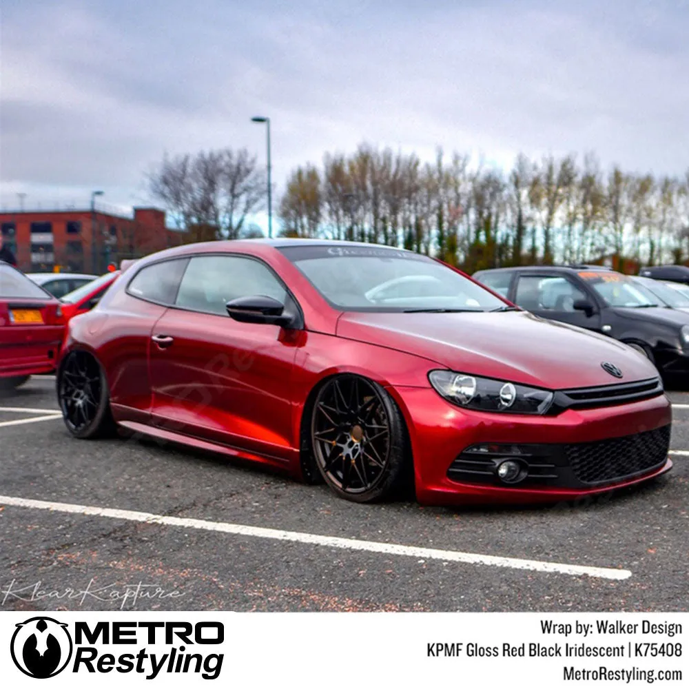 KPMF K75400 Gloss Red Black Iridescent Vinyl Wrap | K75408