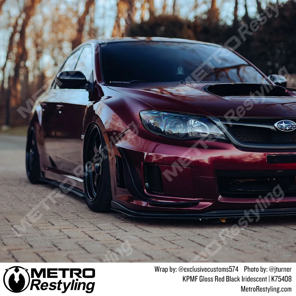 KPMF K75400 Gloss Red Black Iridescent Vinyl Wrap | K75408